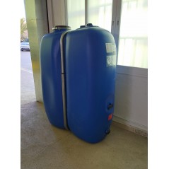 Rechteckiger Wassertank für Trinkwasser 1000 Liter aus Polyethylen Schütz, 135x62x171 cm