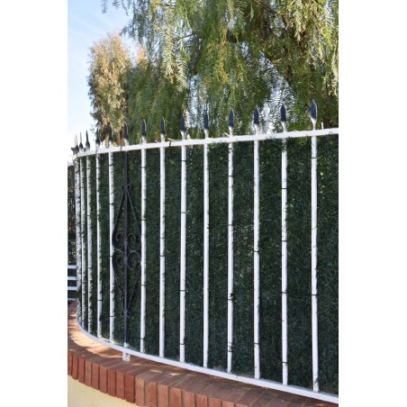 Seto Artificial Ocultación Jardin 1,5x3 m | Seto Jardin Hoja Ancha | Seto ocultación 85% | Seto Artificial Decorativo