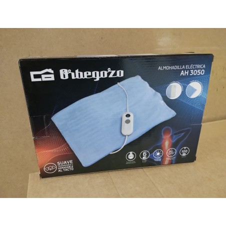 Orbegozo heating pad that provides long-lasting, beneficial heat. 100W power. Size: 40 x 30 cm.