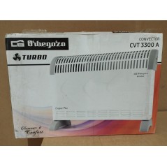 Radiador Convector Eléctrico Orbegozo con turbo, 750W-1.250W-2000W, Termostato, Bajo Consumo, Calefactor eléctrico
