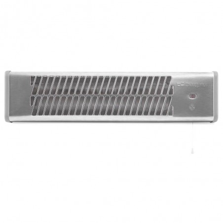 Estufa de cuarzo para baño Orbegozo, 600-1200W, 2 Barras, Orientable, Interruptor de tirador, Estufa radiador calefactor halógen