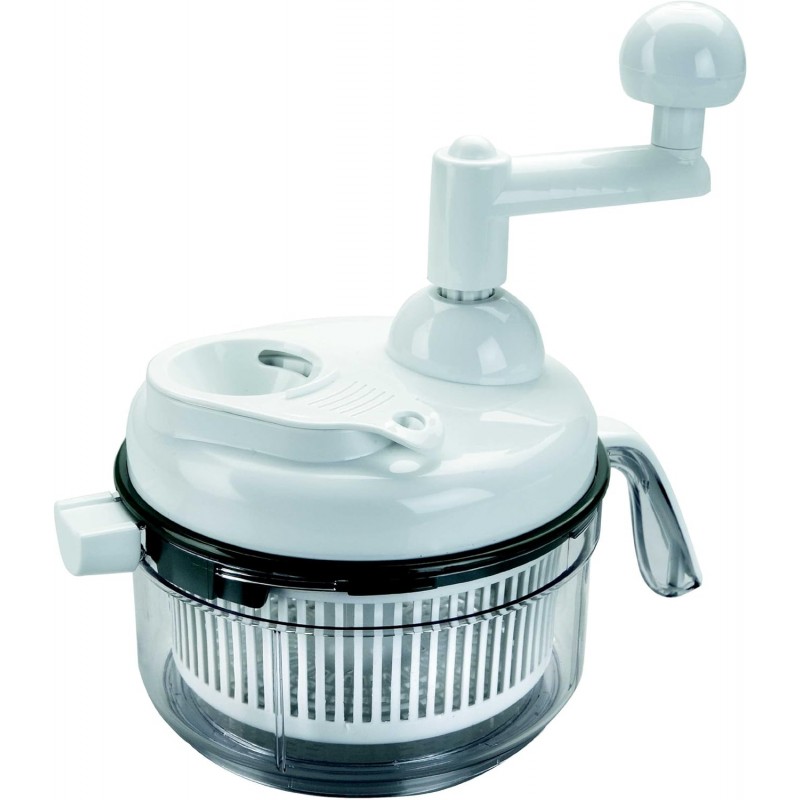 Mini tritatutto con 2 lame + frullatore manuale da 1 litro, Misure ø17x18	 Mini tritatutto con 2 lame + frullatore manuale da 1 litro, Misure ø17x18