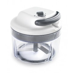 Taglierina Affilato Manuale con Lame in Acciaio Inox, 2 Velocità, Diametro 13 cm, Altezza 14 cm, Capacità 1,2 L