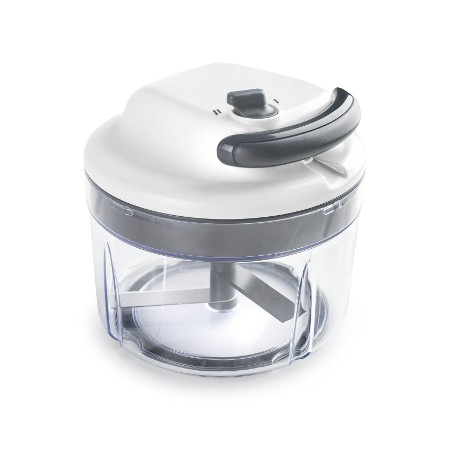 Taglierina Affilato Manuale con Lame in Acciaio Inox, 2 Velocità, Diametro 13 cm, Altezza 14 cm, Capacità 1,2 L