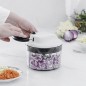 Affilato Manual Slicer with Stainless Steel Blades, 2 Speeds, Diameter 13 cm, Height 14 cm, Capacity 1.2 L Affilato Manual Slicer with Stainless Steel Blades, 2 Speeds, Diameter 13 cm, Height 14 cm, Capacity 1.2 L