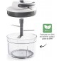 Affilato Manual Slicer with Stainless Steel Blades, 2 Speeds, Diameter 13 cm, Height 14 cm, Capacity 1.2 L Affilato Manual Slicer with Stainless Steel Blades, 2 Speeds, Diameter 13 cm, Height 14 cm, Capacity 1.2 L