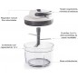 Affilato Manual Slicer with Stainless Steel Blades, 2 Speeds, Diameter 13 cm, Height 14 cm, Capacity 1.2 L Affilato Manual Slicer with Stainless Steel Blades, 2 Speeds, Diameter 13 cm, Height 14 cm, Capacity 1.2 L