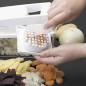 Cortador de legumes e batatas em aço inoxidável, mede 11,5 x 21,5 x 11 cm Cortador de legumes e batatas em aço inoxidável, mede 11,5 x 21,5 x 11 cm