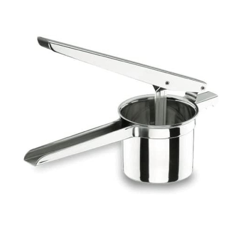 Amassador de batatas manual em aço inoxidável, medidas 9x28x11 cm