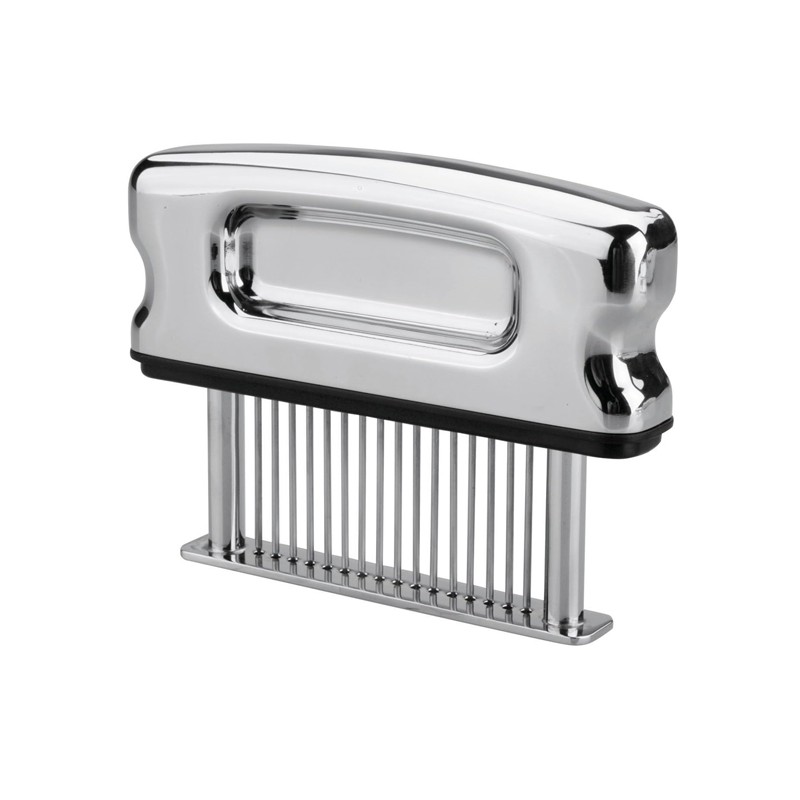 Fleischzartmacher mit Nadeln, Edelstahl, 12 x 2 x 30 cm | Steakzartmacher