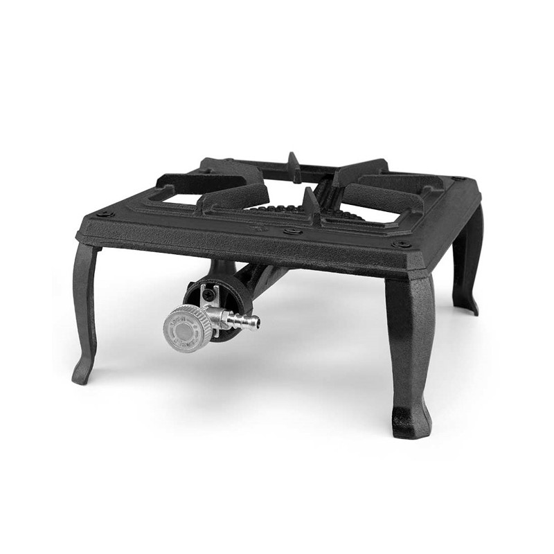 Fogão a gás butano ou propano Orbegozo FO6100 em aço inoxidável, para interior e exterior Fogão a gás butano ou propano Orbegozo FO6100 em aço inoxidável, para interior e exterior