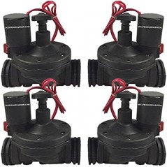 4 Stück Bewässerungsmagnetventil  Suinga 3/4'' 24V mit Durchflussregler