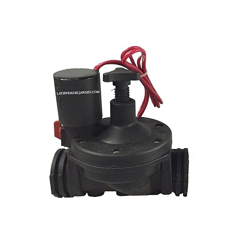 Électrovanne d'irrigation Suinga 1" | Lot de 4 électrovannes de jardin 9 V avec régulateur | Électrovanne d'irrigation pour prog