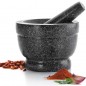 Mortier et pilon Lacor 14x10 cm en granit gris | Ustensile de cuisine