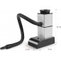 Ahumador de Alimentos Inoxidable Lacor 9x5x12 cm | Para Carne, Pescado y Verduras