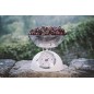 Bilancia da cucina retrò, capacità 5 kg, include contenitore di pesatura in acciaio inossidabile, Misure 30x30x30 cm	