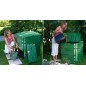 Compostador jardín 600 litros polietileno 80x80x104 cm, compostaje, reciclaje orgánico, jardín Compostador jardín 600 litros polietileno 80x80x104 cm, compostaje, reciclaje orgánico, jardín