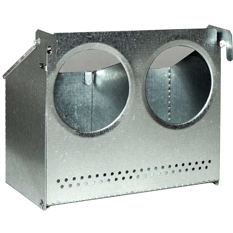 Mangeoire Pliable pour Pigeons, Oiseaux et Perdrix 2 départements, 13x7,5x10 cm Mangeoire Pliable pour Pigeons, Oiseaux et Perdrix 2 départements, 13x7,5x10 cm