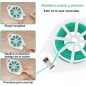 Filo di Tensione per Giardino, 30 m, Filo Attorcigliato per piante Rampicanti, Viti, Arbusti e Fiori, verde
