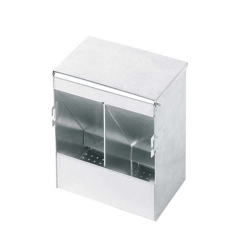 Alimentador de pombos com visor