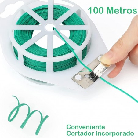 Alambre de Jardín Recubierto de Plástico 100 Metros