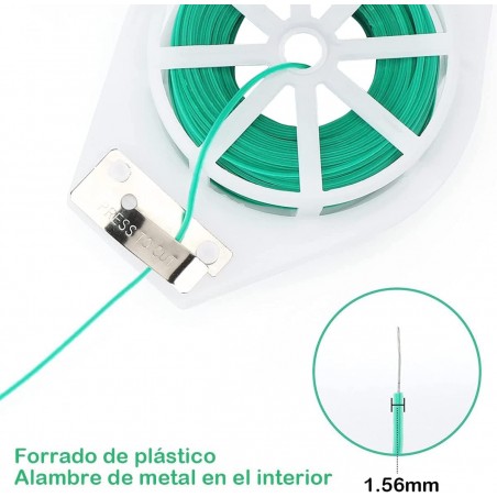 Alambre de Jardín Recubierto de Plástico 100 Metros