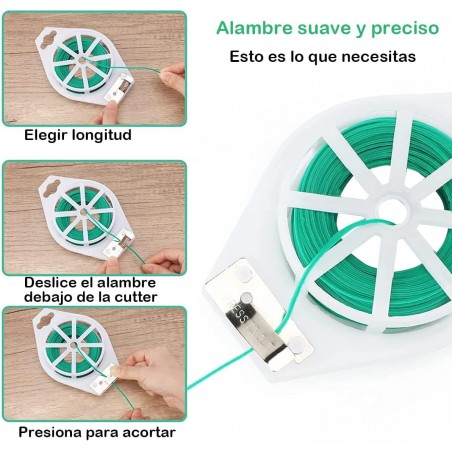 Alambre de Jardín Recubierto de Plástico 100 Metros