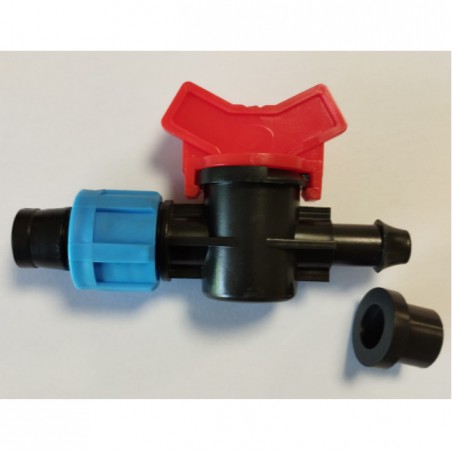 Robinet d'arrêt goutte-à-goutte de 16 mm vers sortie (paquet de 10)