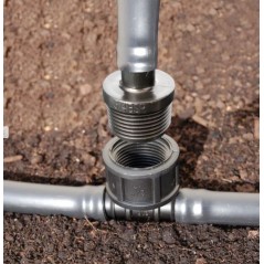 Conector macho roscado de 16 mm x 3/4" para irrigação por gotejamento | Conexão de irrigação para tubo de 16 mm