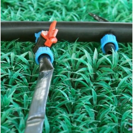 Nastro antigoccia con rubinetto di arresto da 16 mm all'uscita (confezione da 5)