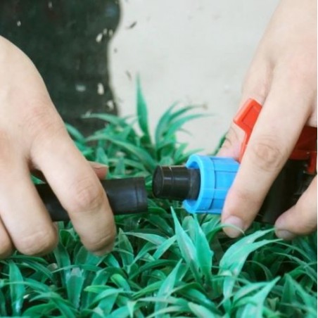 Nastro antigoccia con rubinetto di arresto da 16 mm all'uscita (confezione da 10)