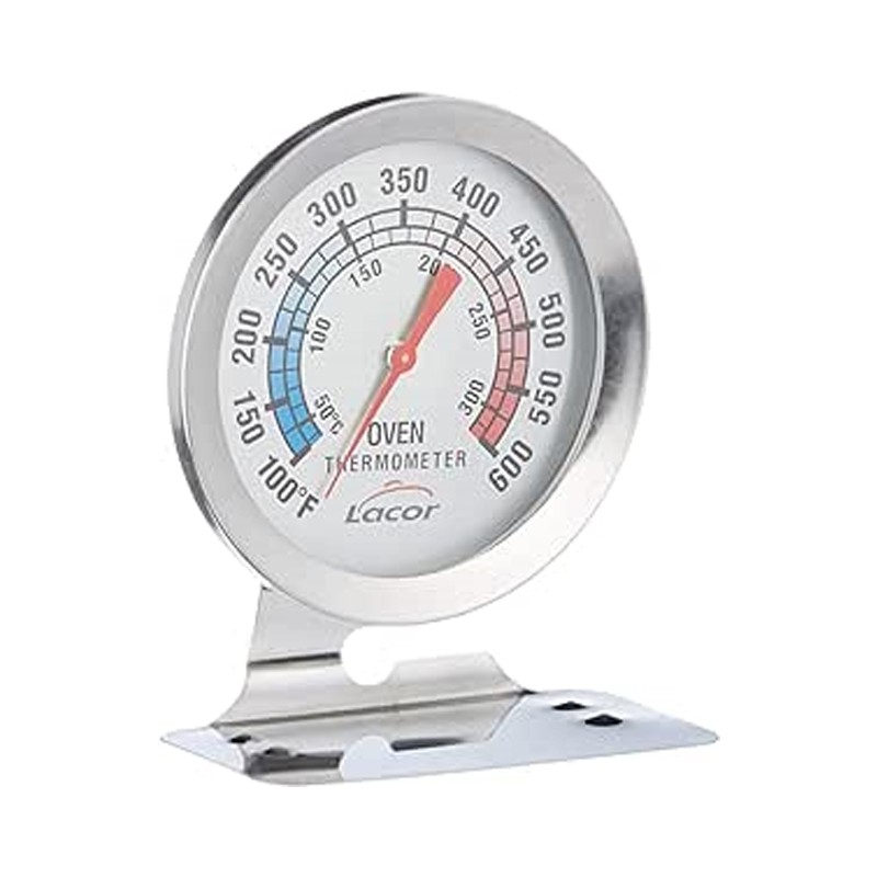 Oven thermometer with base for kitchen and oven, measures a range between 50ºC and 300ºC, Measurements 10 x 10 x 10 cm