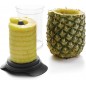 Coupe-ananas et éplucheur avec pot, Comprend un récipient en plastique sans BPA, Passe au lave-vaisselle, Diamètre : 9 cm Coupe-ananas et éplucheur avec pot, Comprend un récipient en plastique sans BPA, Passe au lave-vaisselle, Diamètre : 9 cm