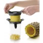 Coupe-ananas et éplucheur avec pot, Comprend un récipient en plastique sans BPA, Passe au lave-vaisselle, Diamètre : 9 cm Coupe-ananas et éplucheur avec pot, Comprend un récipient en plastique sans BPA, Passe au lave-vaisselle, Diamètre : 9 cm