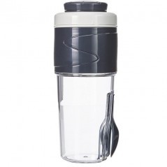 Manual spiral food cutter, white, dimensions 9x9x22 cm