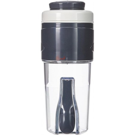 Manual spiral food cutter, white, 9x9x22 cm