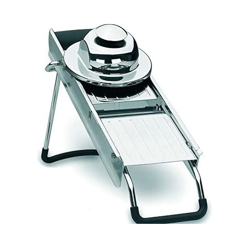 Lacor 5-Klingen-Mandoline aus Edelstahl 14x42x10 cm | Küchenschneider für Gemüse und Obst