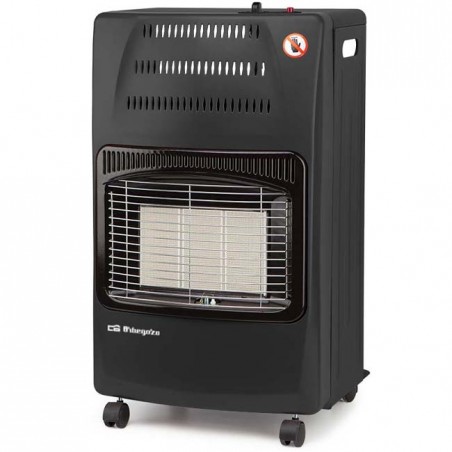 Estufa plegable Negra Orbegozo, 4200 W, Gas butano y/o propano [Clase energética A].