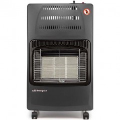 Estufa plegable negra Orbegozo, 4200 W, Gas butano y/o propano [Clase energética A].