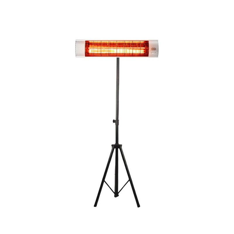 Orbegozo 2000-W-Infrarot-Heizpaket, eloxiertes Aluminiumgehäuse + verstellbares Stativ bis zu 210 cm.
