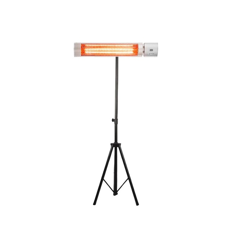 Chauffage de terrasse infrarouge Orbegozo 2000 W, radiateur électrique intérieur/extérieur avec télécommande et trépied réglable