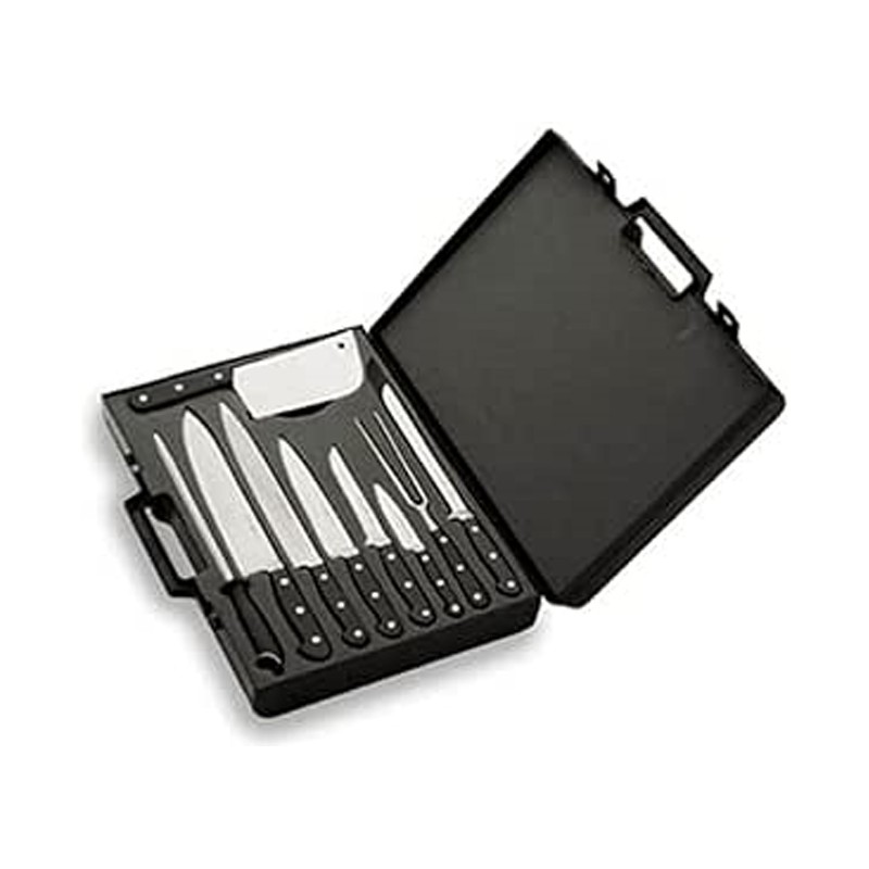 Valise de 9 pièces de couteaux classiques, noir Valise de 9 pièces de couteaux classiques, noir