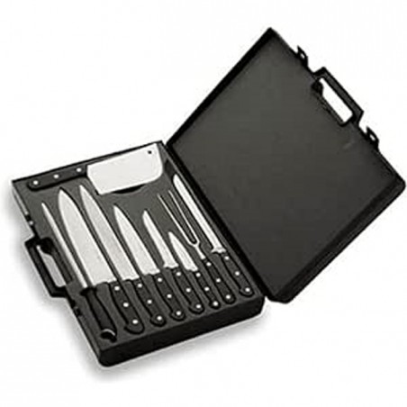 9-piece classic knife case, black