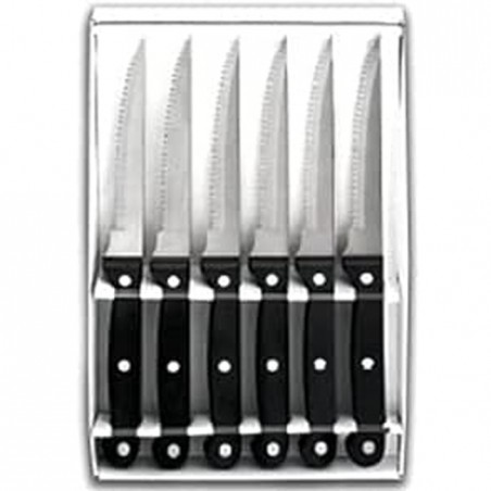 Set of 6 Classic Serrated Steak Knives