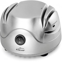 Affilacoltelli elettrico, Quattro slot con ventosa, Affila coltelli, Sicuro e facile da usare, 13x15x9 cm