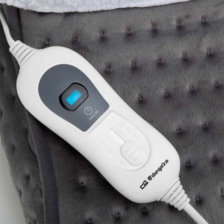 Chauffe-pieds électrique Orbegozo, fabriqué en microfibre ultra douce.