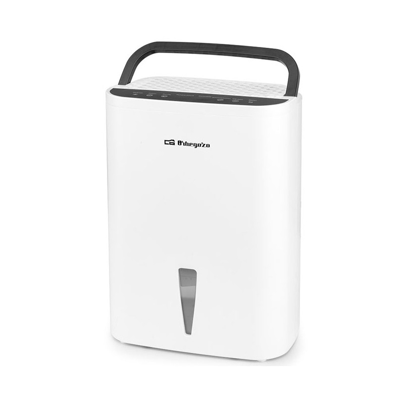 Desumidificador Orbegozo 2,5 litros, design moderno, modo purificador.