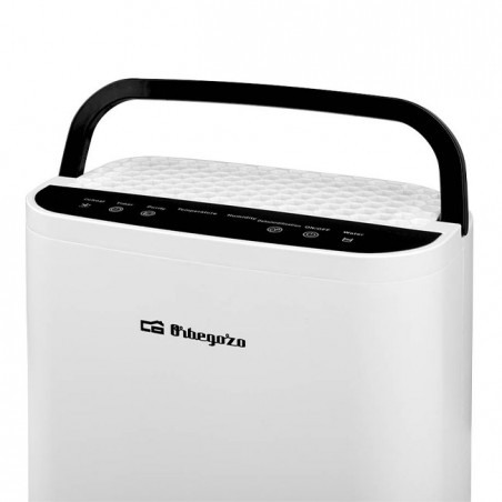 Orbegozo 2,5 Liter Luftentfeuchter, modernes Design, Reinigungsmodus.