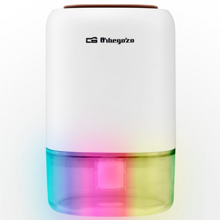 Orbegozo 300 ml/day dehumidifier, 7-color LED decorative light