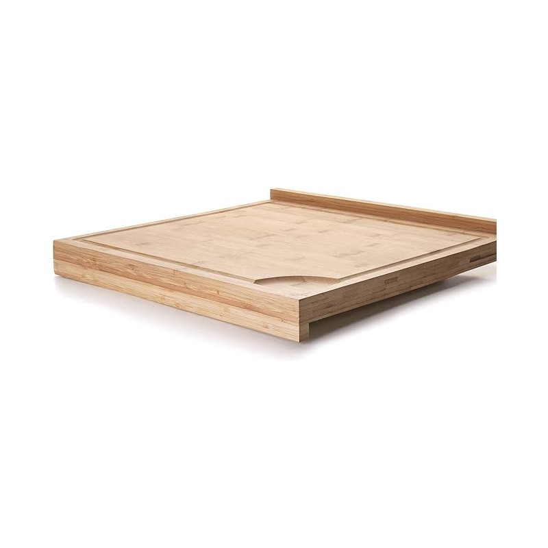 Planche en bois réversible pour couper le pain, 40 x 38 cm	
